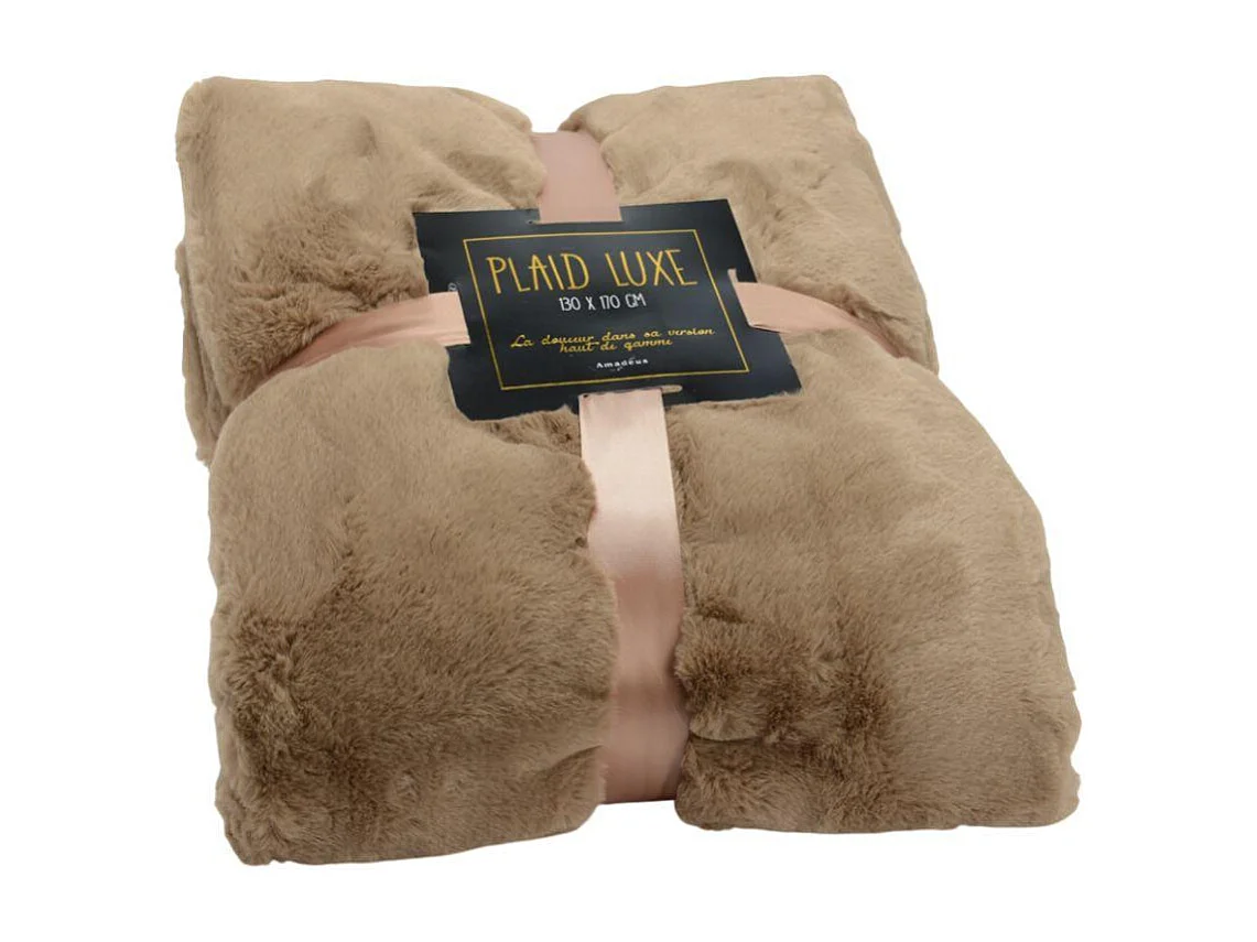 Plaid luxe 130x170 taupe