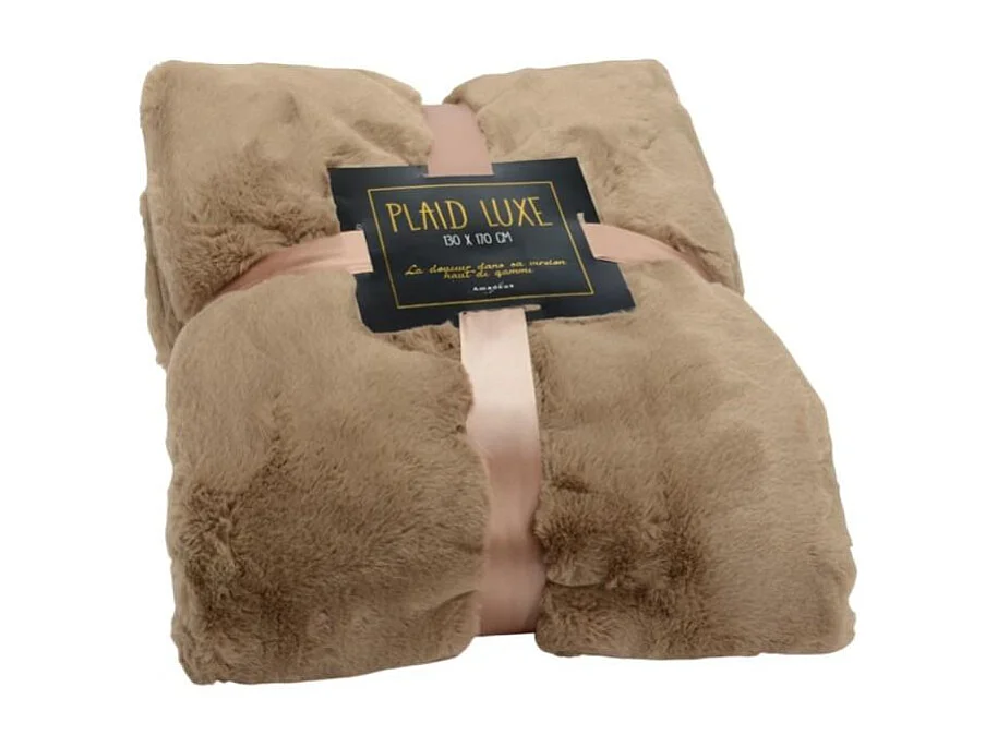 Plaid luxe 130x170 taupe