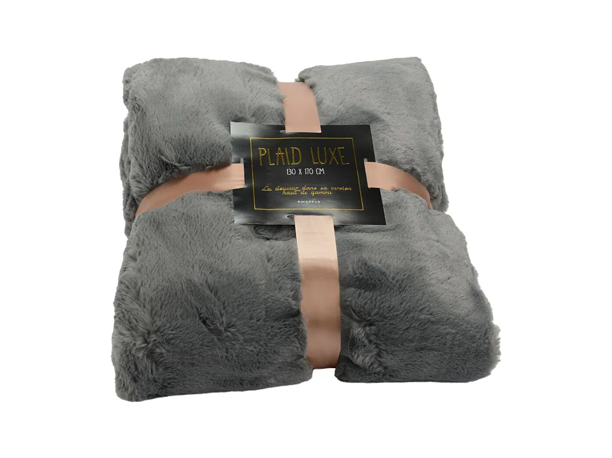 Plaid luxe 130x170 anthracite