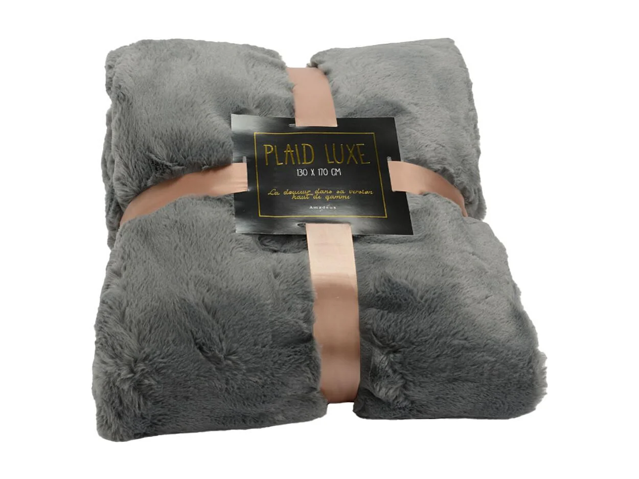 Plaid luxe 130x170 anthracite