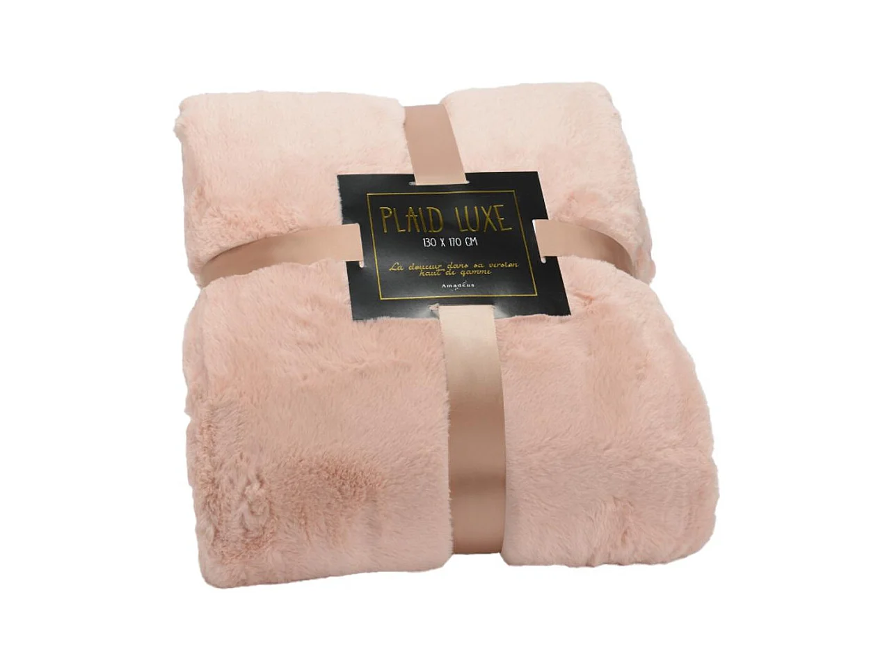 Plaid luxe 130x170 rose
