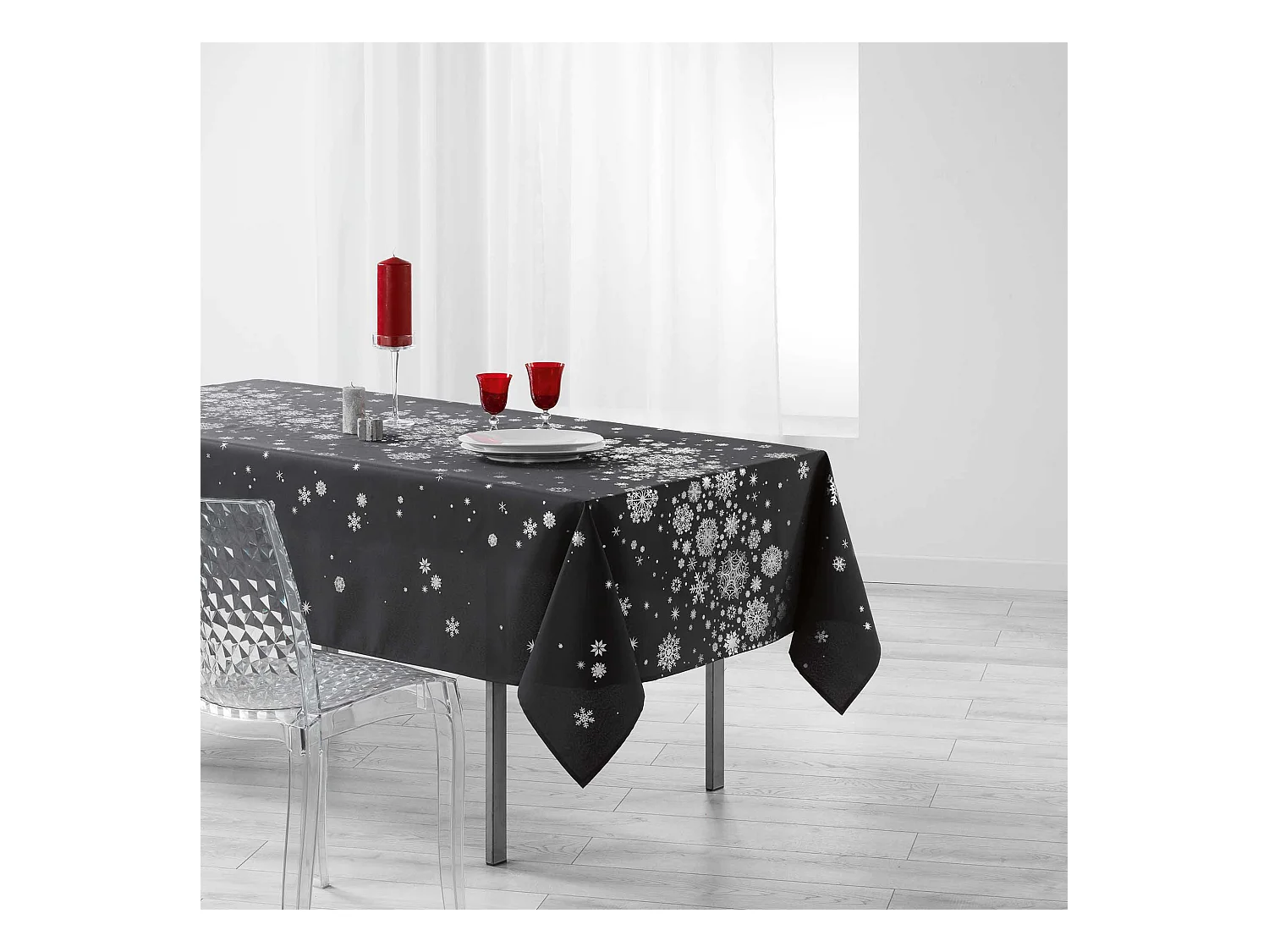 Nappe Antitache "Constellation" 150x240cm Anthracite