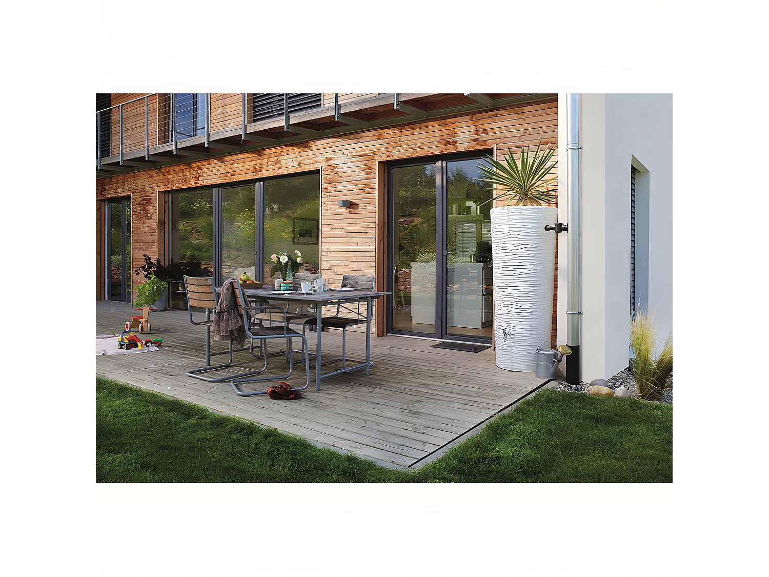 Récupérateur D'eau Conique 2-en-1 350l Natura