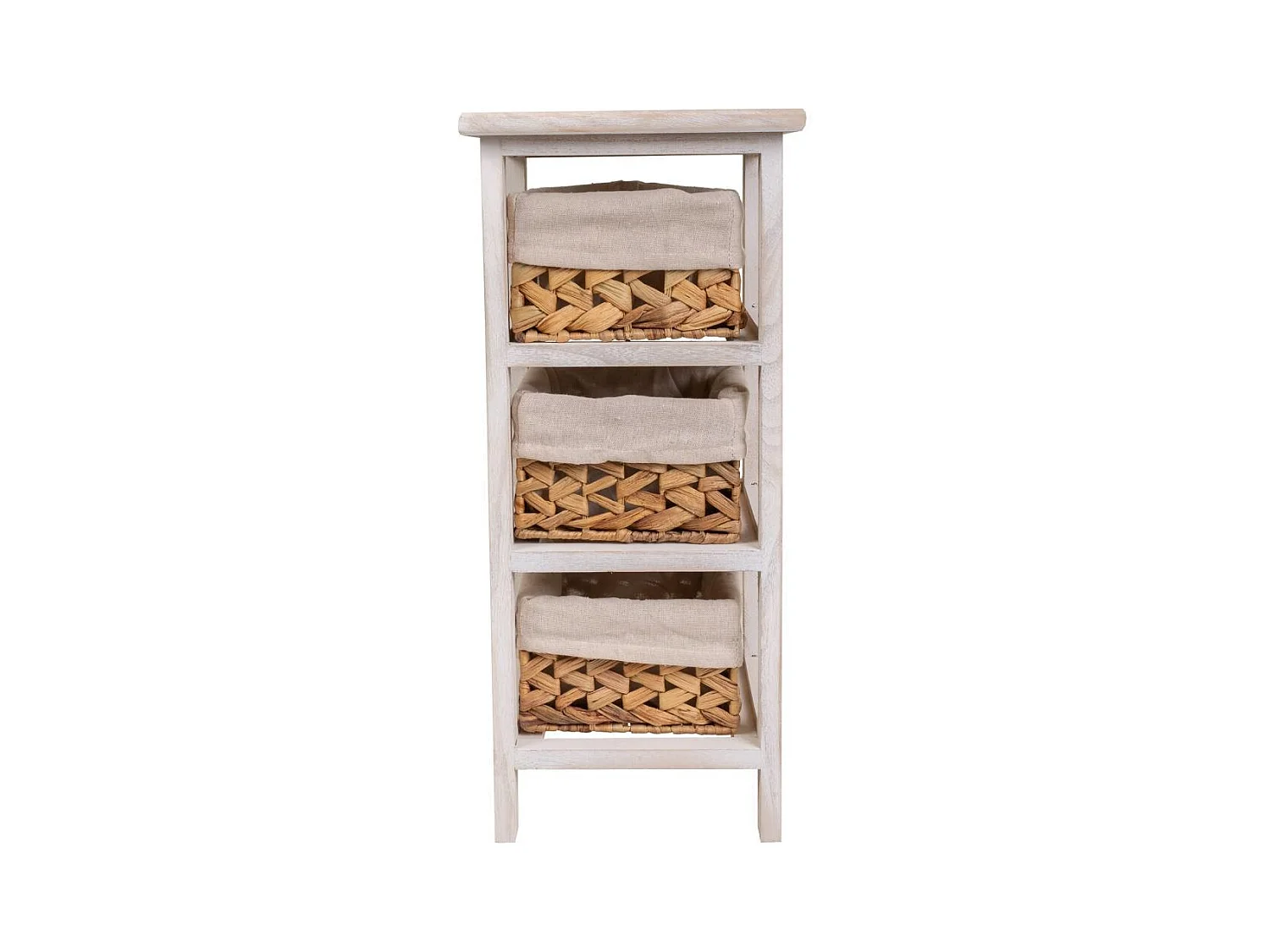 Table de chevet En Bois Blanc 25x25x57h