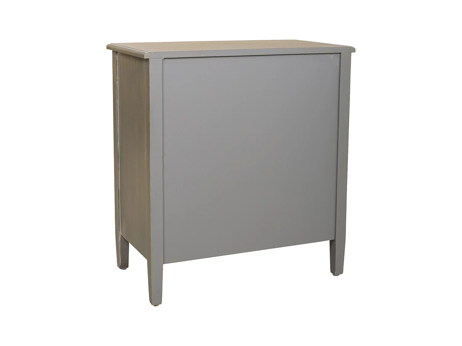 Comodino in legno con 3 cassetti, dimensioni 65x36x70 cm.