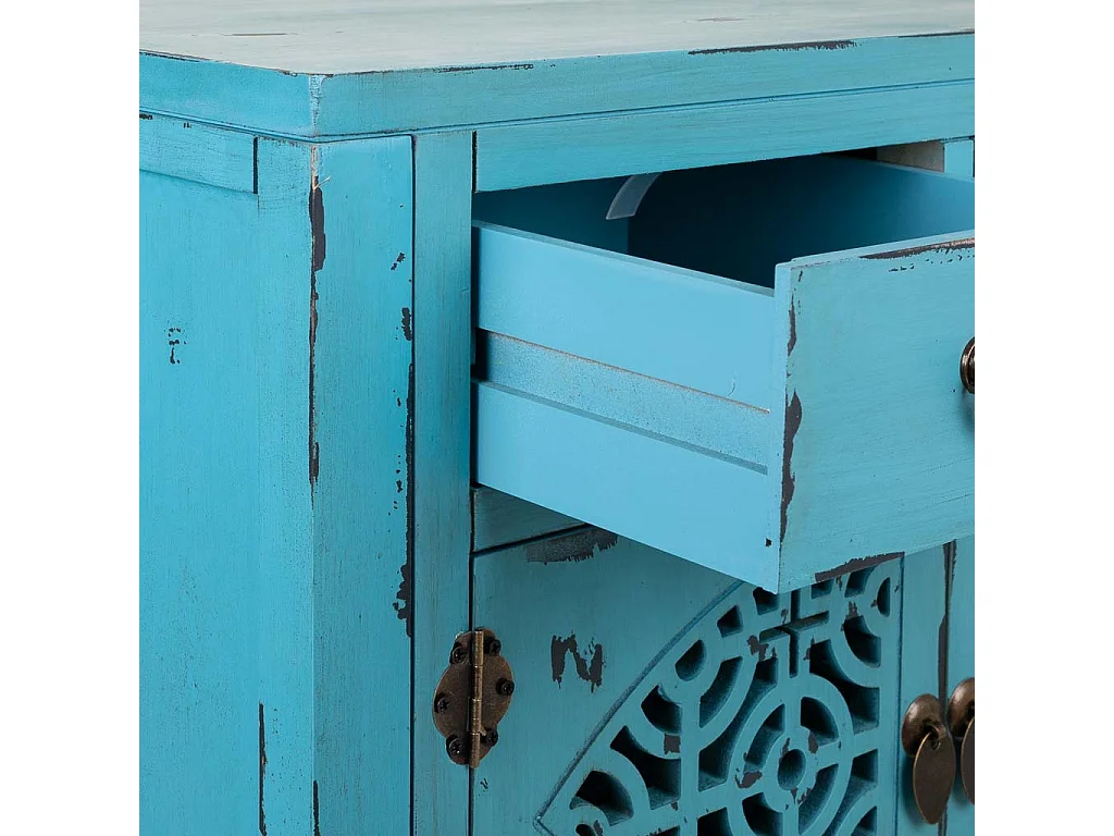 Entrée en bois bleu 120x40x102h