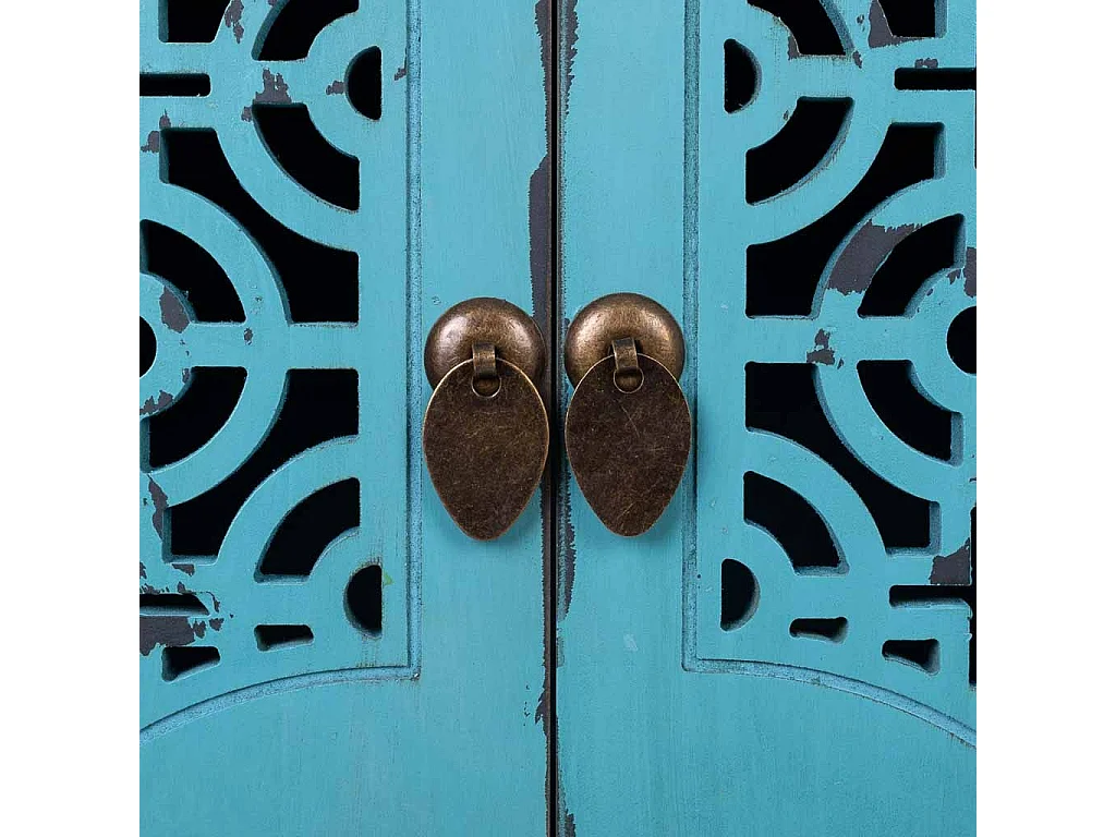 Entrée en bois bleu 120x40x102h