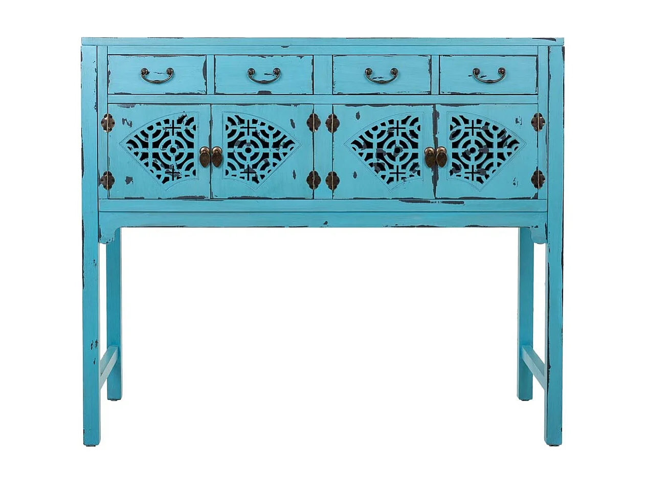 Entrée en bois bleu 120x40x102h