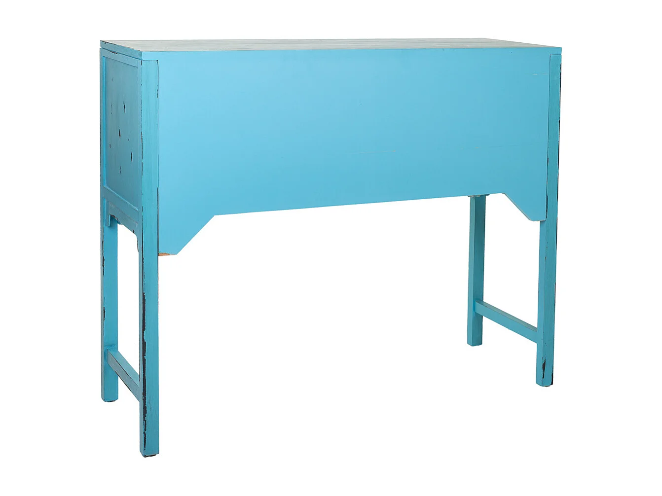 Blaue Holzhalle 120x40x102h cm