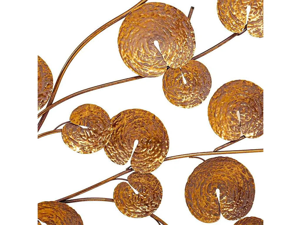 Mobile da ingresso in metallo dorato 100x35x70,5h