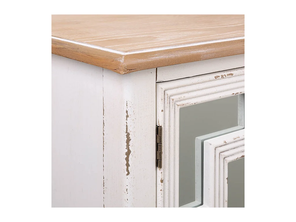 Weiße Eingangskonsole aus Holz 83x36x56,5h cm