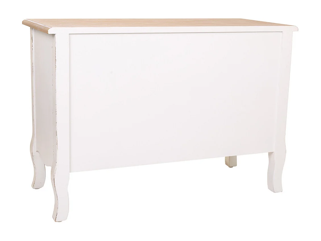 Weiße Eingangskonsole aus Holz 83x36x56,5h cm