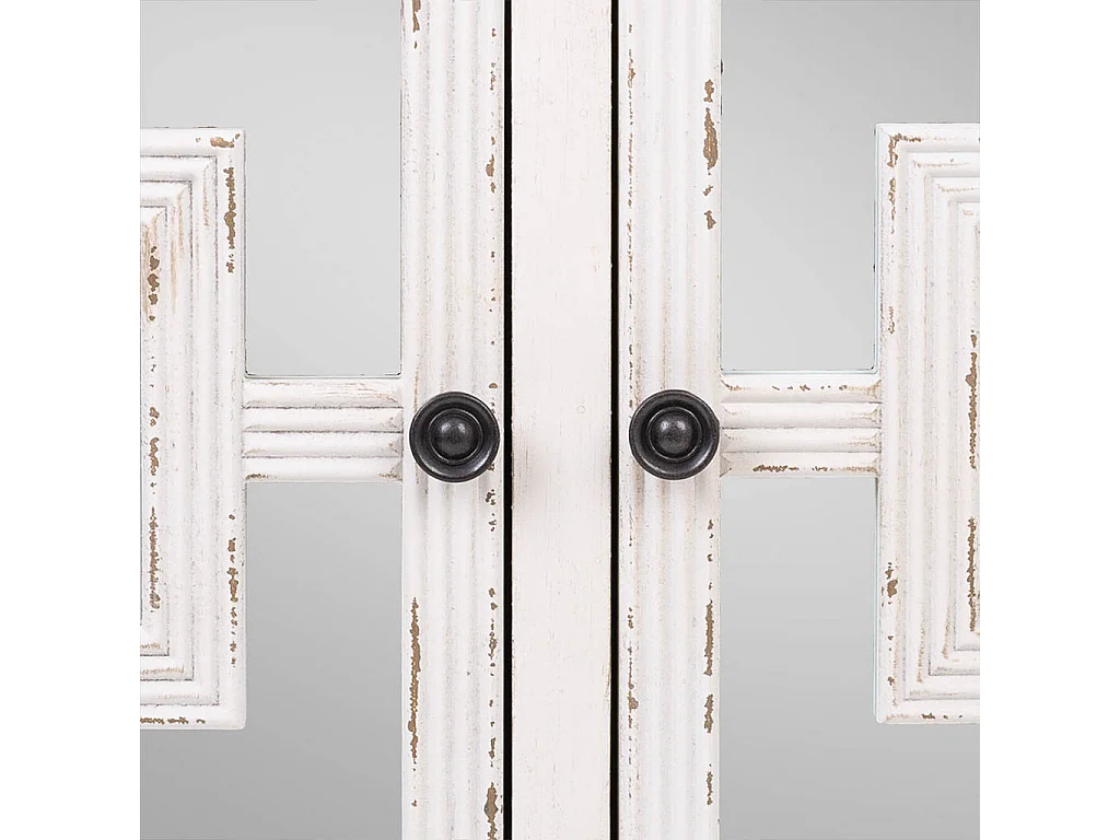 Weiße Eingangskonsole aus Holz 83x36x56,5h cm