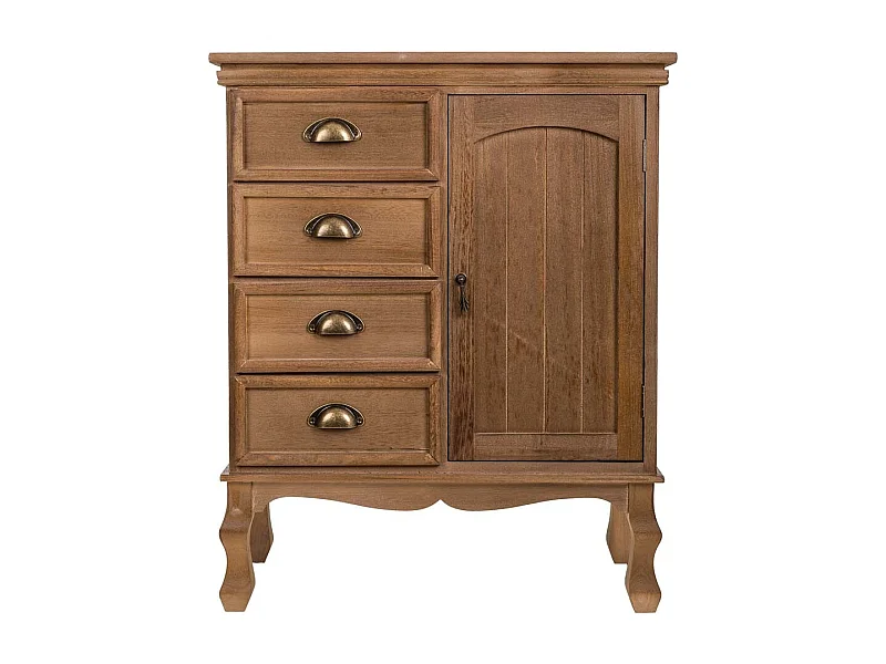 Console en bois marron 65x30x60h