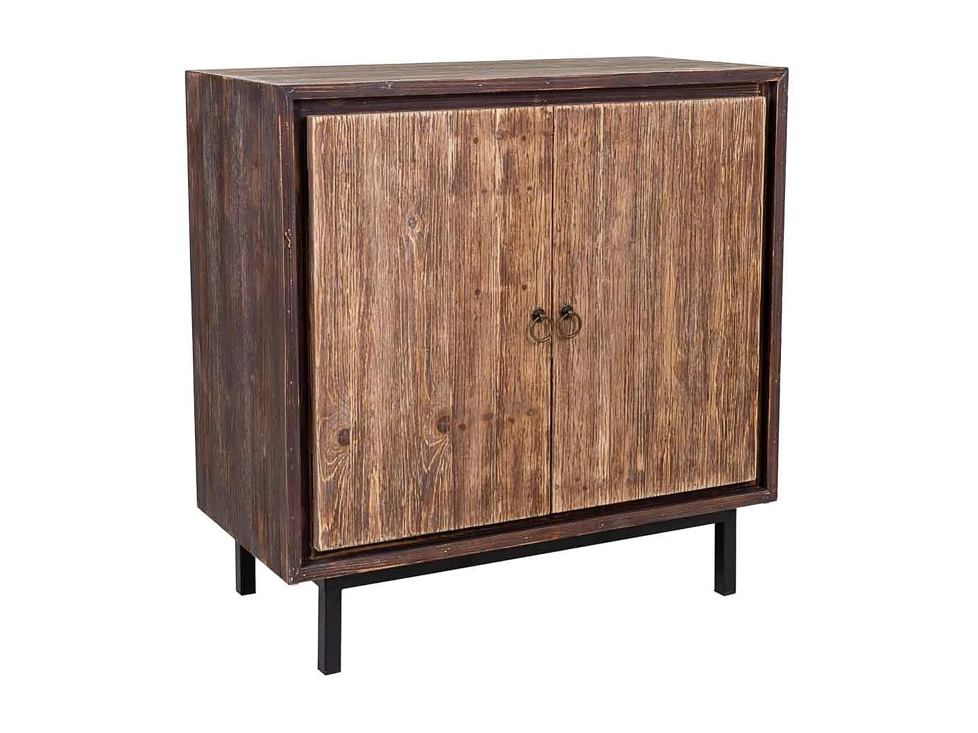 Console en bois marron 80x38x80.5h