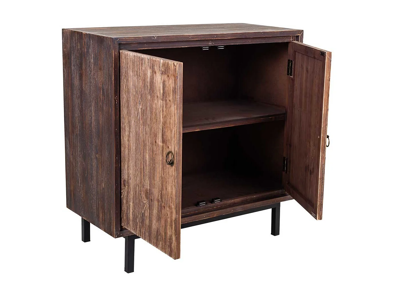Console en bois marron 80x38x80.5h