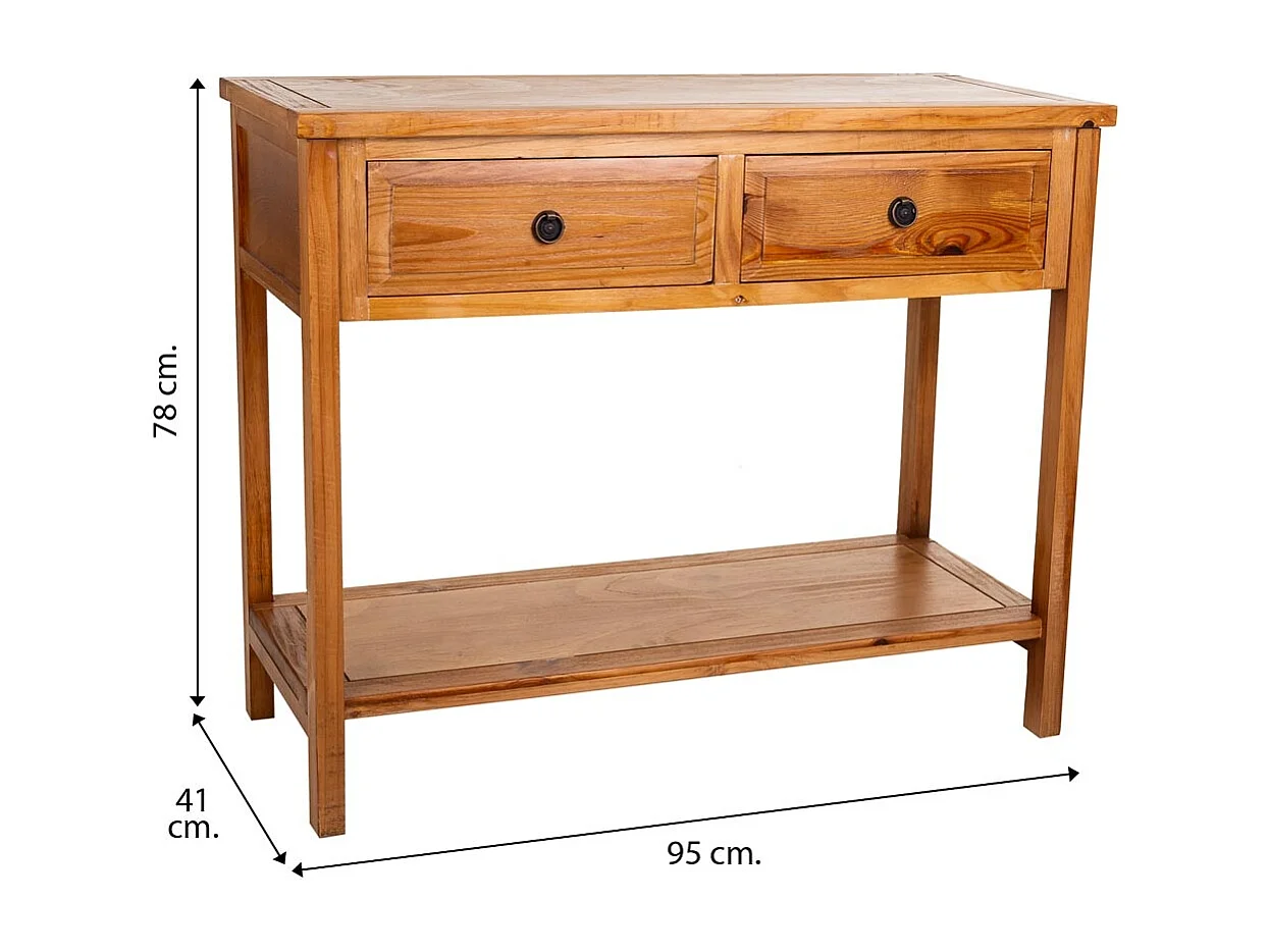 Braune Holzhalle 95x41x78h cm