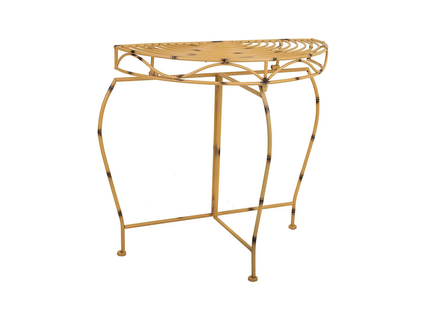 Entrée en fer forgé jaune 75x37x75h