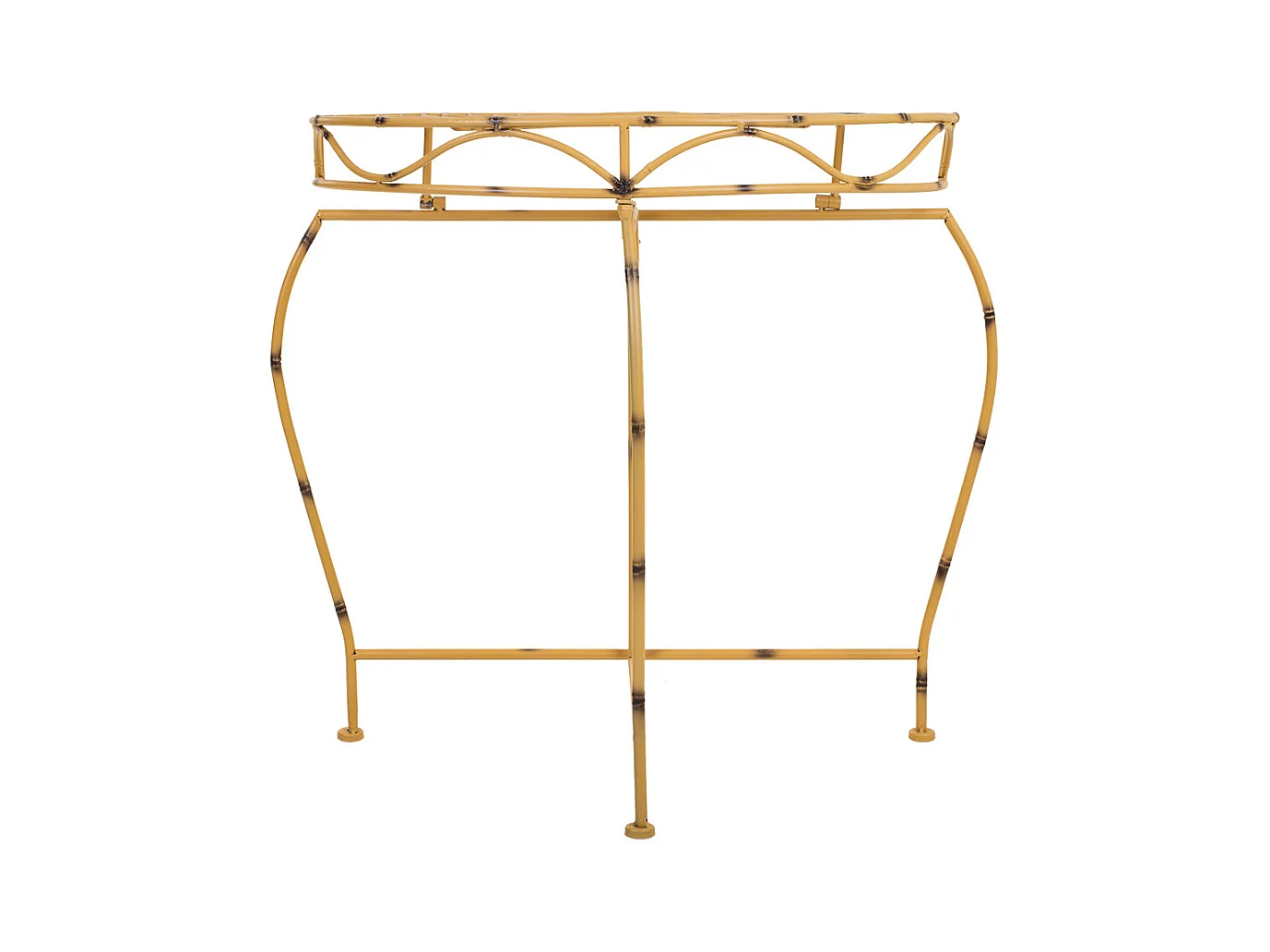 Entrée en fer forgé jaune 75x37x75h