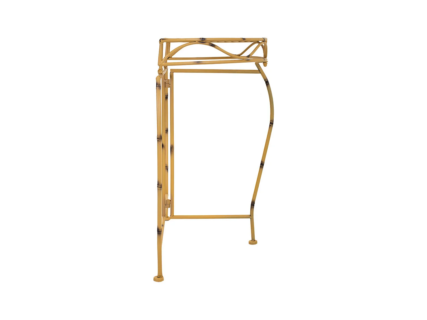 Entrée en fer forgé jaune 75x37x75h