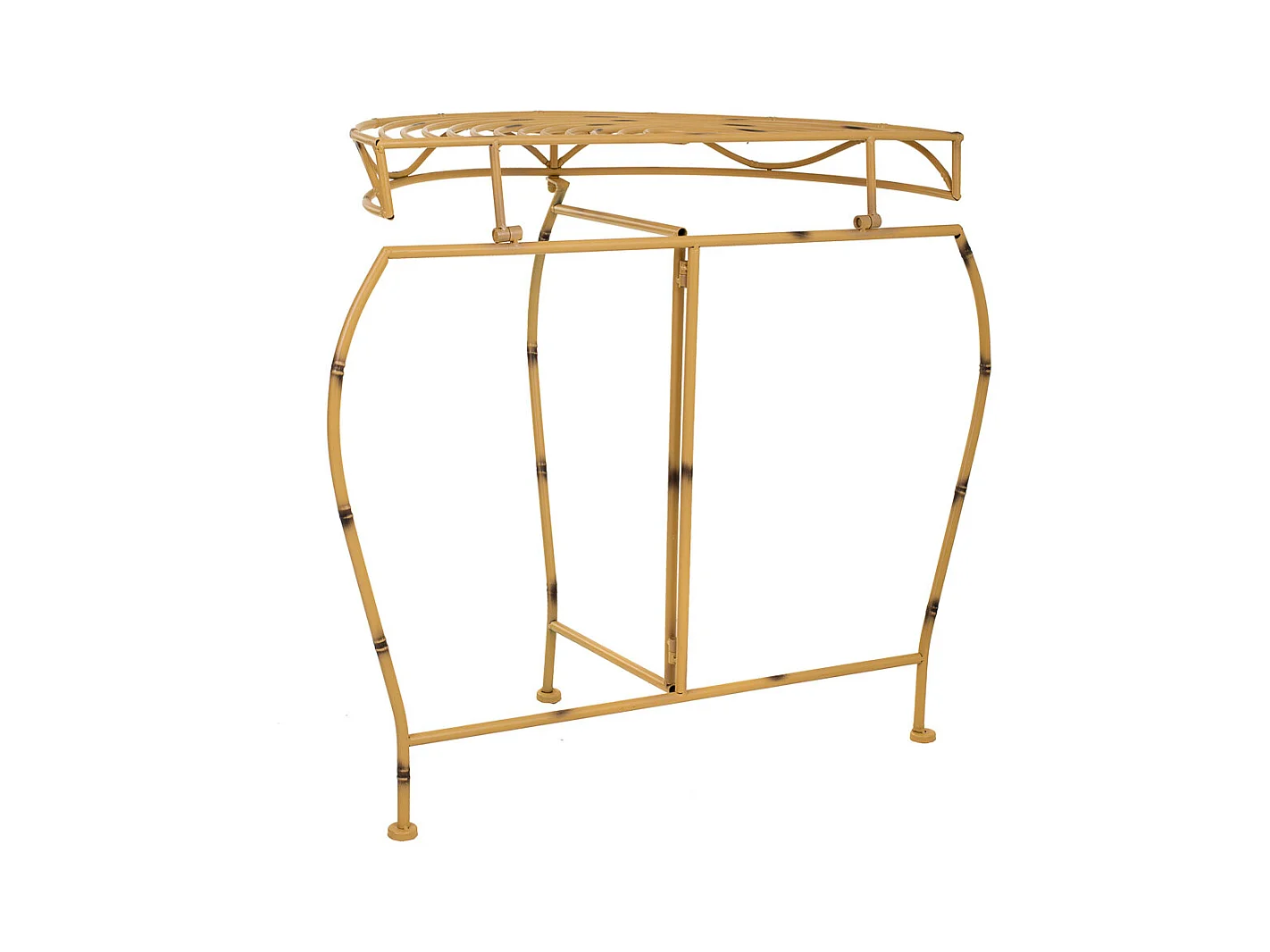 Entrée en fer forgé jaune 75x37x75h