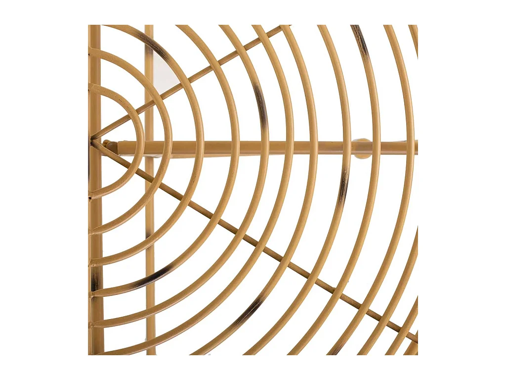 Entrée en fer forgé jaune 75x37x75h