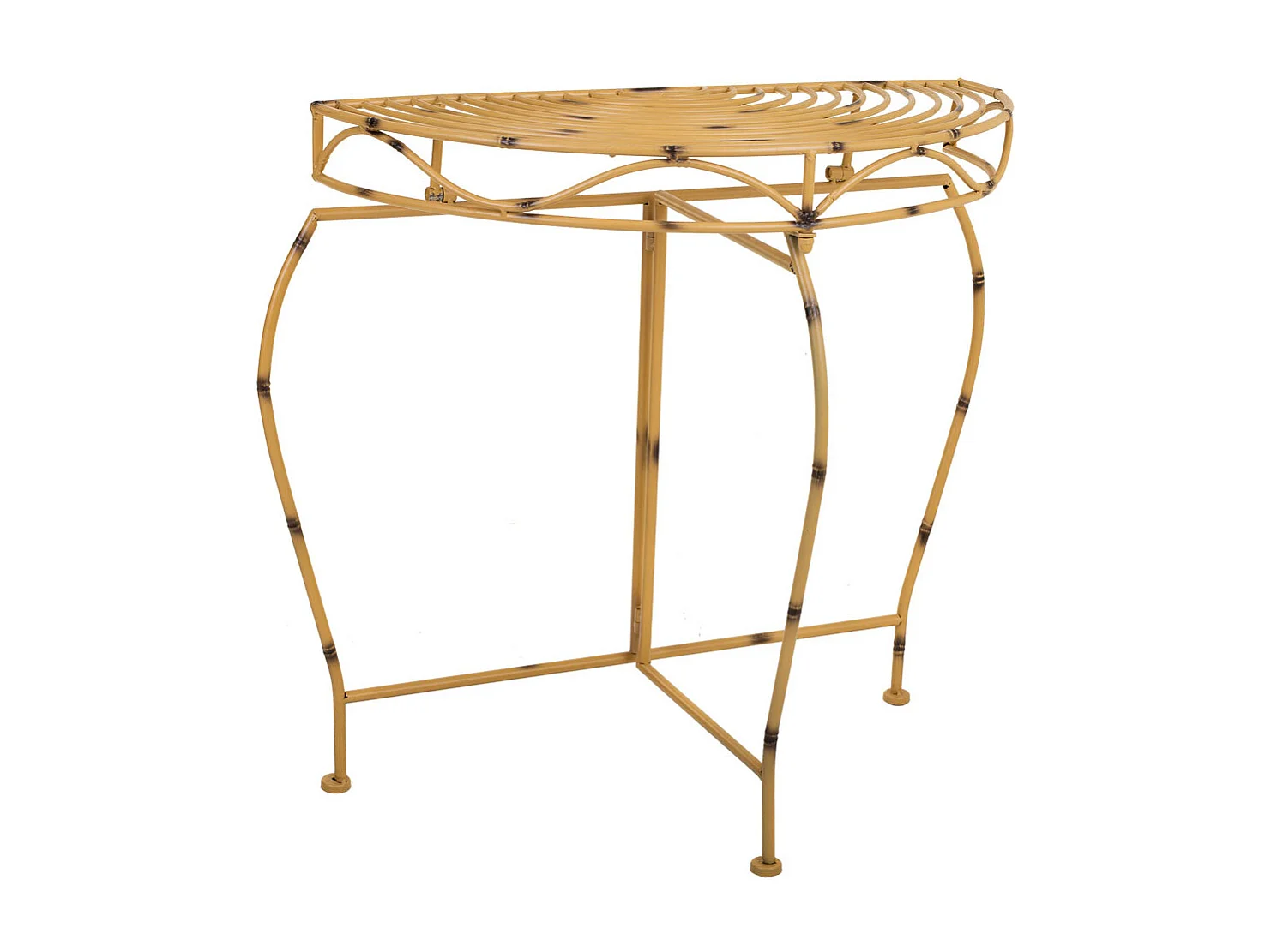 Entrée en fer forgé jaune 75x37x75h