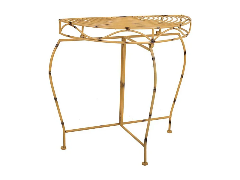 Gelbe schmiedeeiserne Flurmöbel 75x37x75h cm