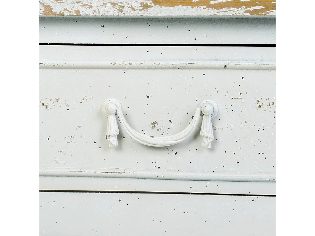 Mobile da ingresso in legno laccato bianco 115x50x80h