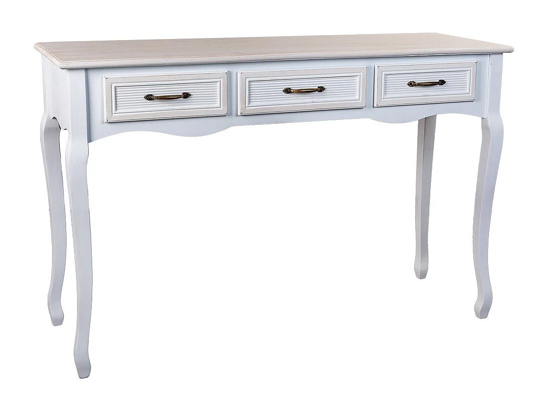 Hall em madeira com 3 gavetas 120x40x78