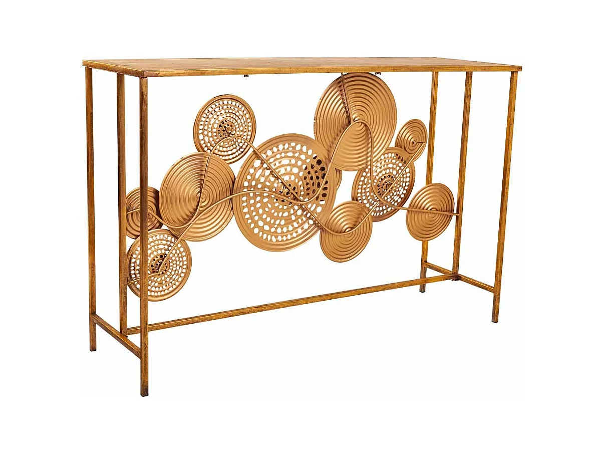 Goldene Metall-Empfangskonsole 120x40x80h cm