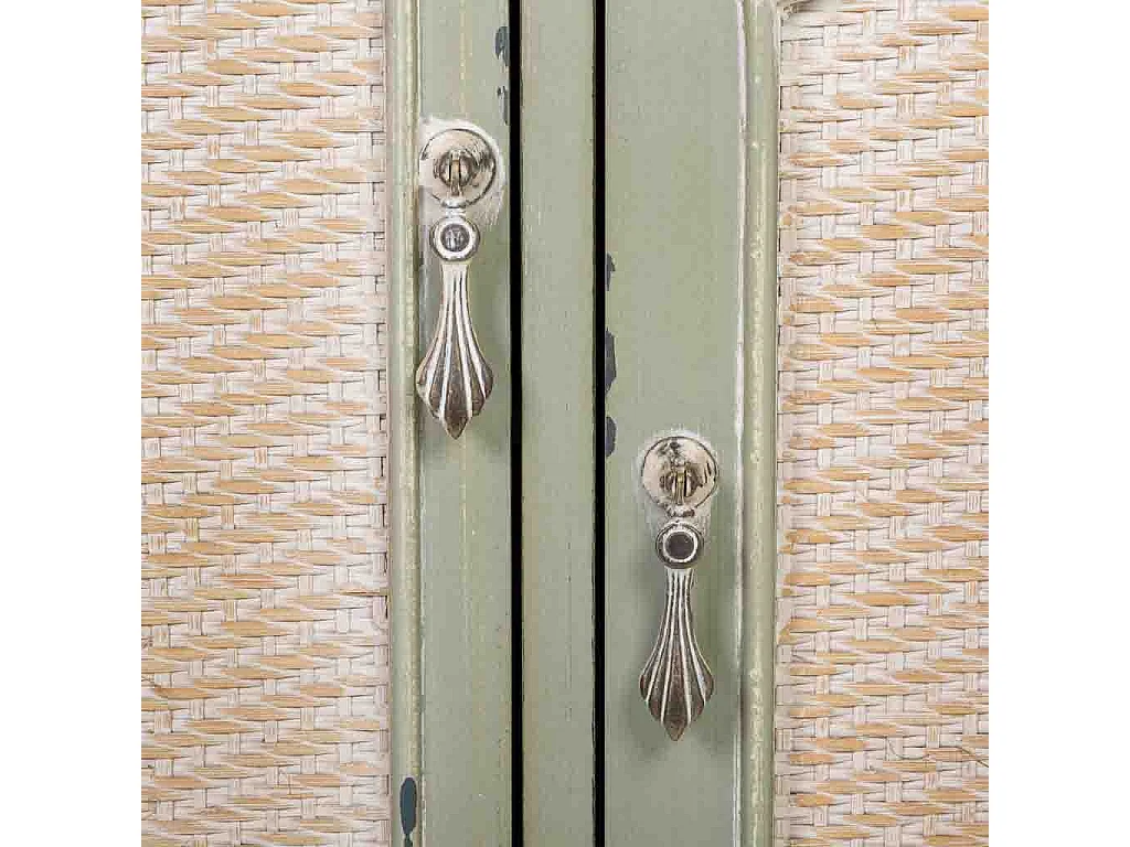 Grünes Flurschrank aus Holz 95x36x88h cm