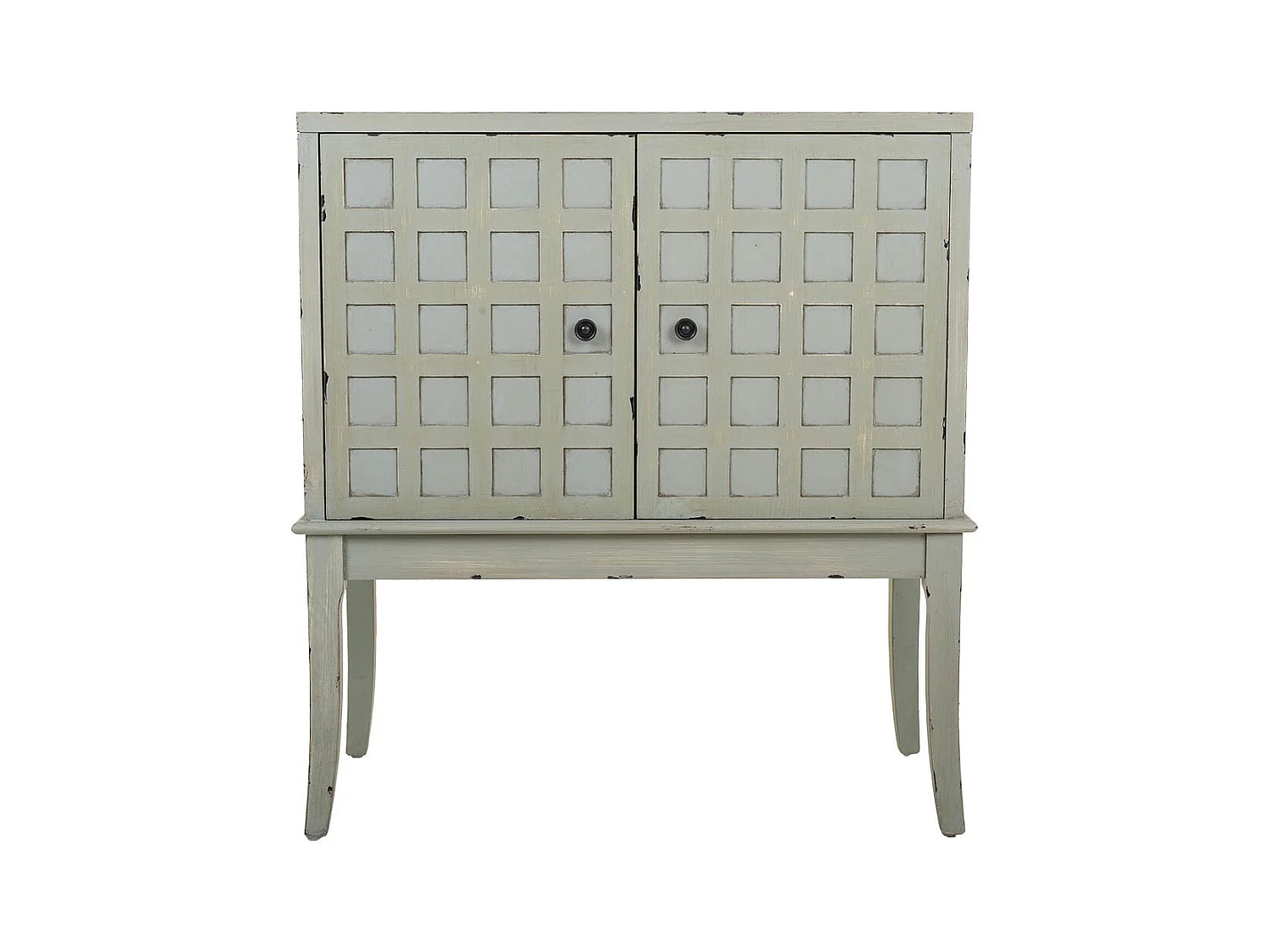 Mobile da ingresso in legno verde 81,5x39x90h