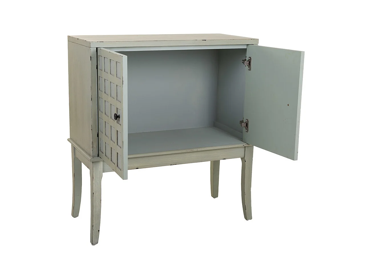 Mobile da ingresso in legno verde 81,5x39x90h