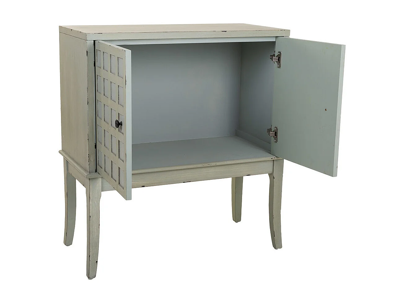 Mobile da ingresso in legno verde 81,5x39x90h