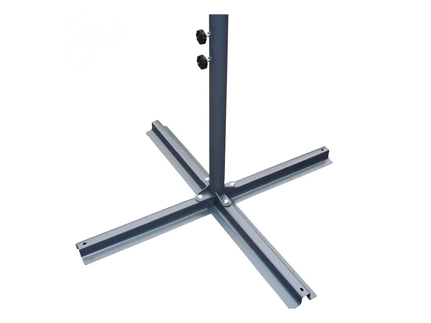 Ombrellone decentrato con LED ecru 3 x 3 m SOLENZARA