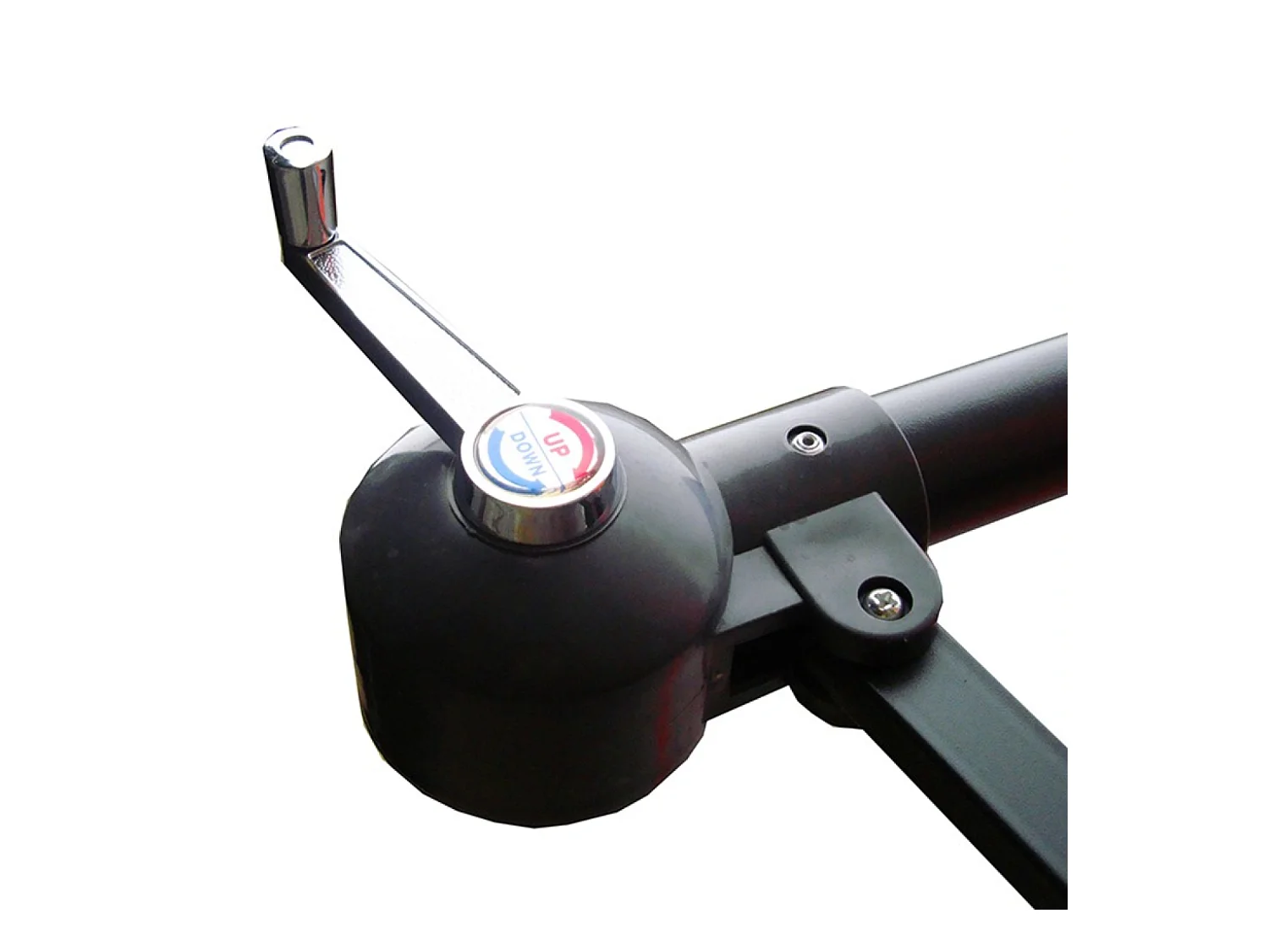 Ombrellone decentrato con LED ecru 3 x 3 m SOLENZARA