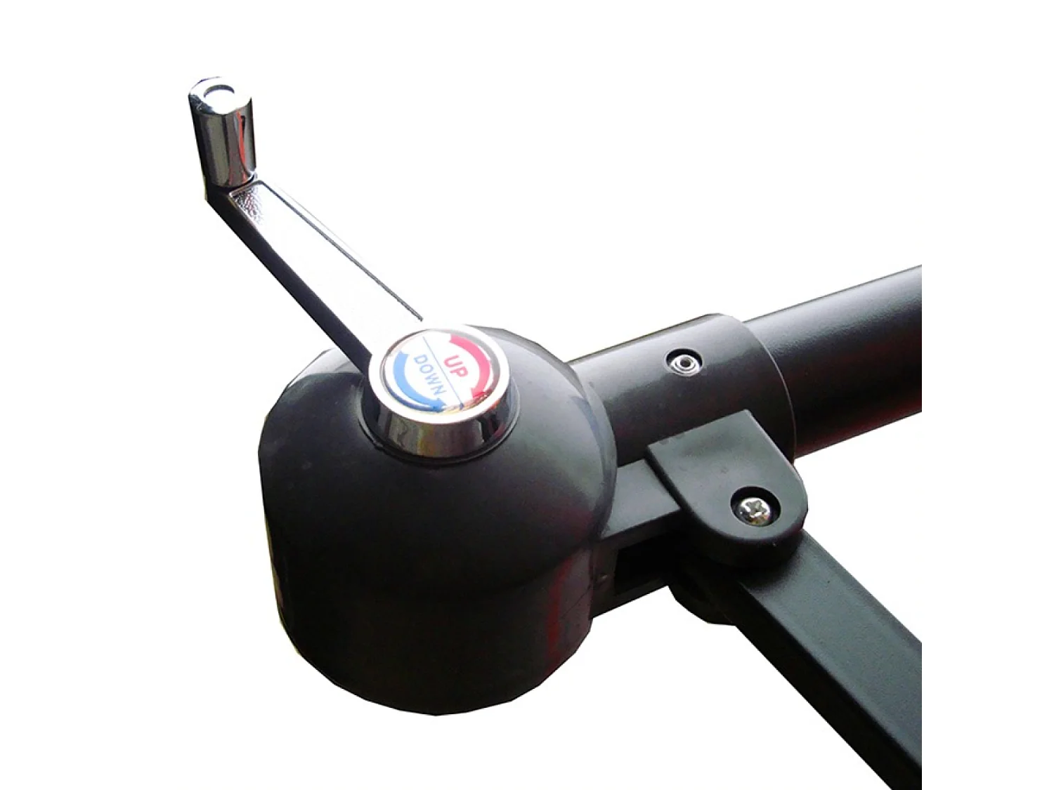 Parasol Néon LED déporté 3 x 3 m écru SOLENZARA