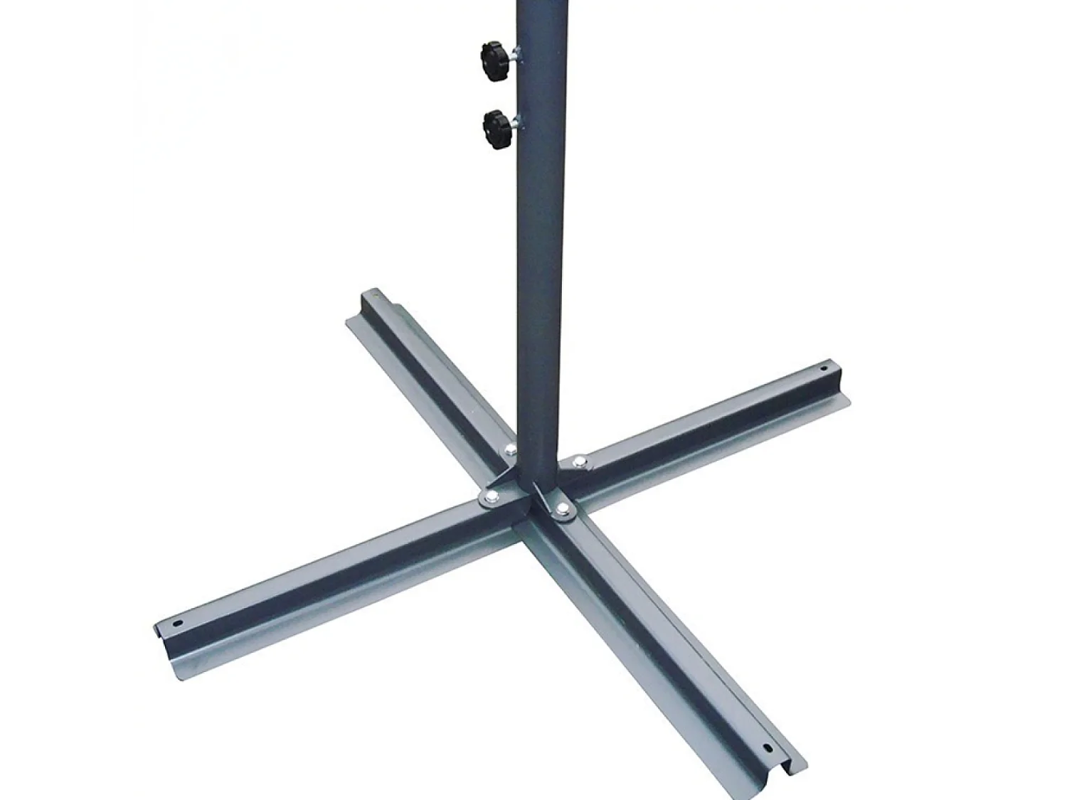 LED zweefparasol vierkant 3x3m grijs SOLENZARA BULLE