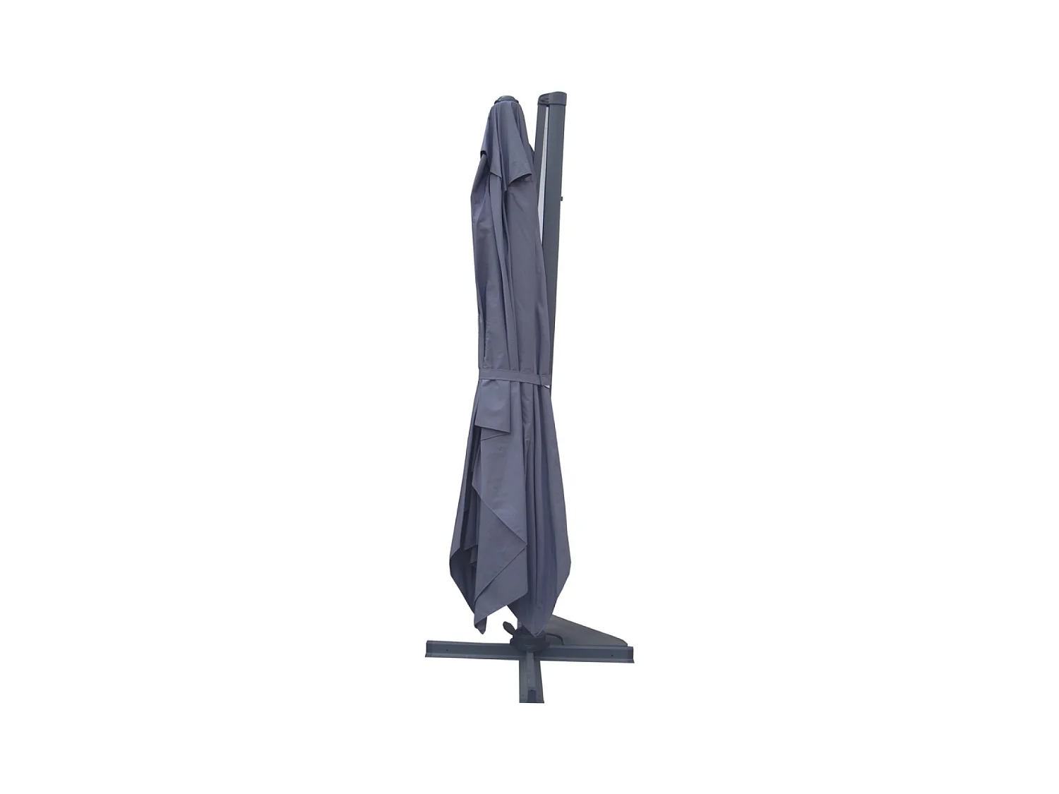 Parasol déporté 3x4m Gris CESARE