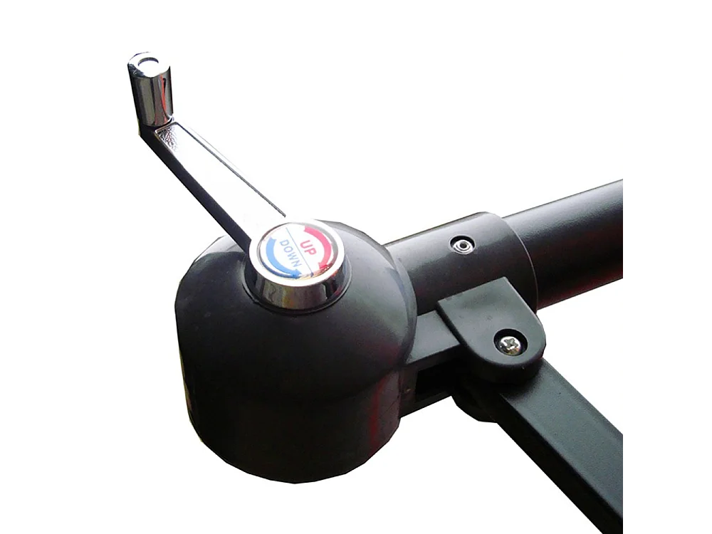 Solenzara Bulle terracotta : parasol LED déporté 3x3m SOLENZARA