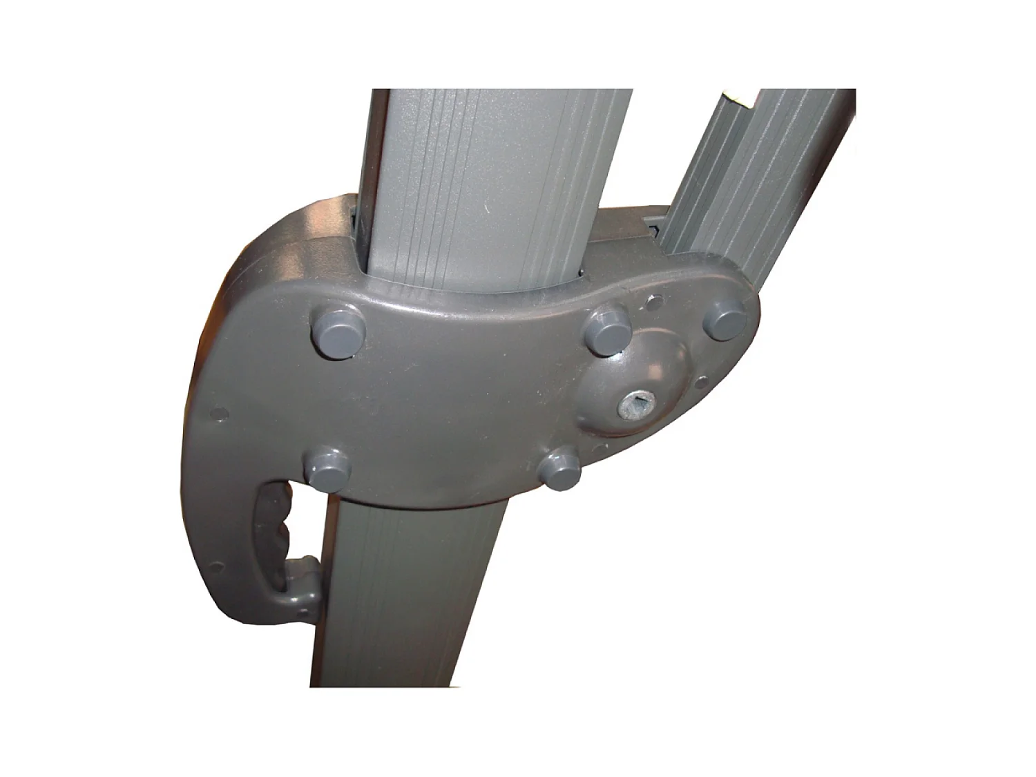 Terracotta 350cm Draaibare LED Zweefparasol Solenzara