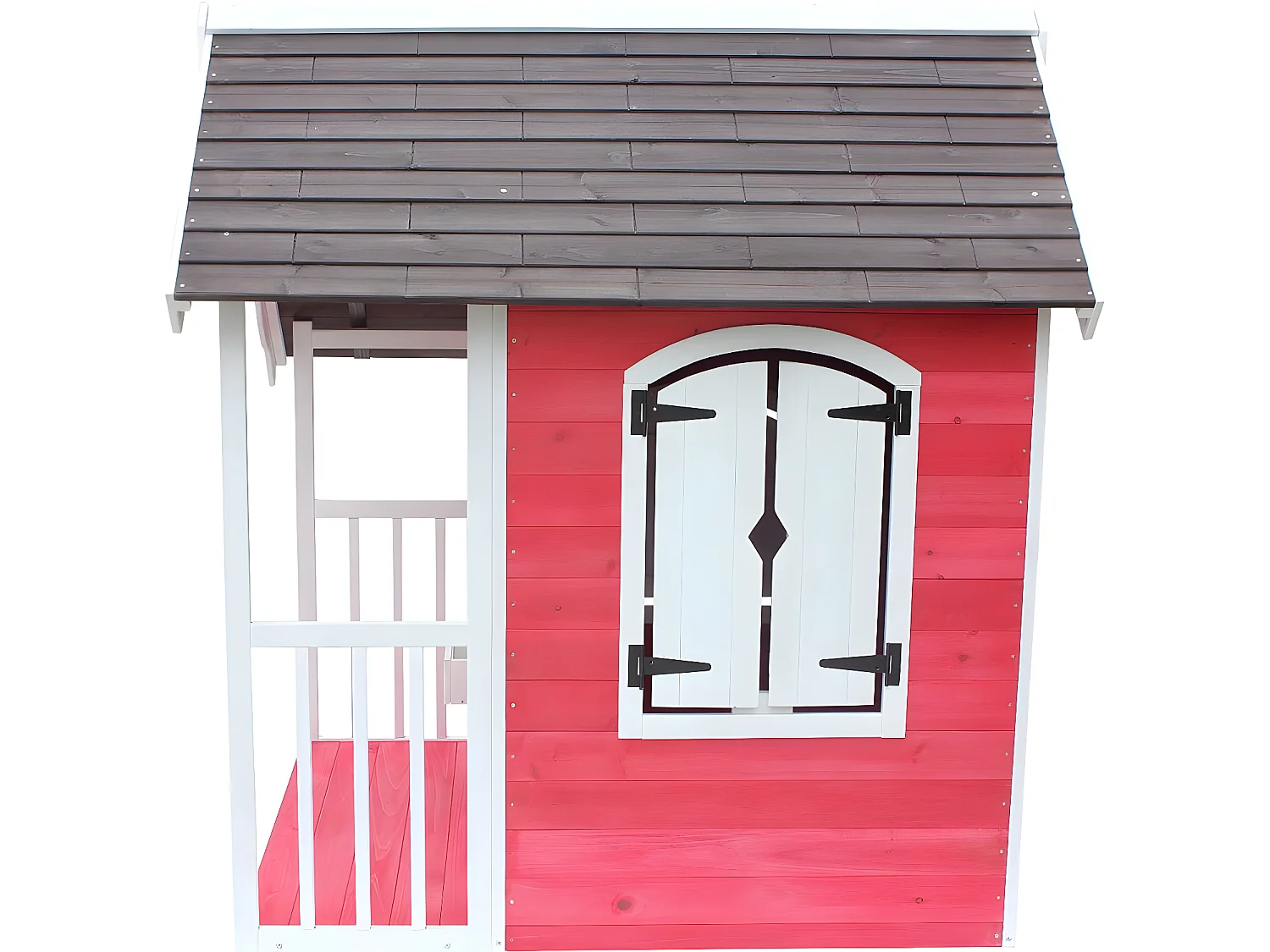 Casa "Ben" - 122,5 x 130 x 140 cm - Rojo/Blanco