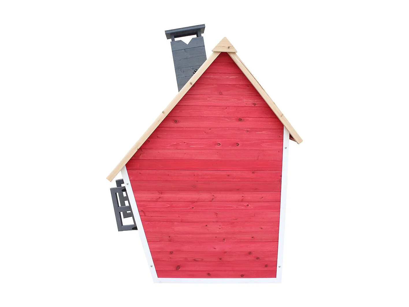 Teatro "Lilou" - 119,5 x 156 x 102 cm - Vermelho/Cinza