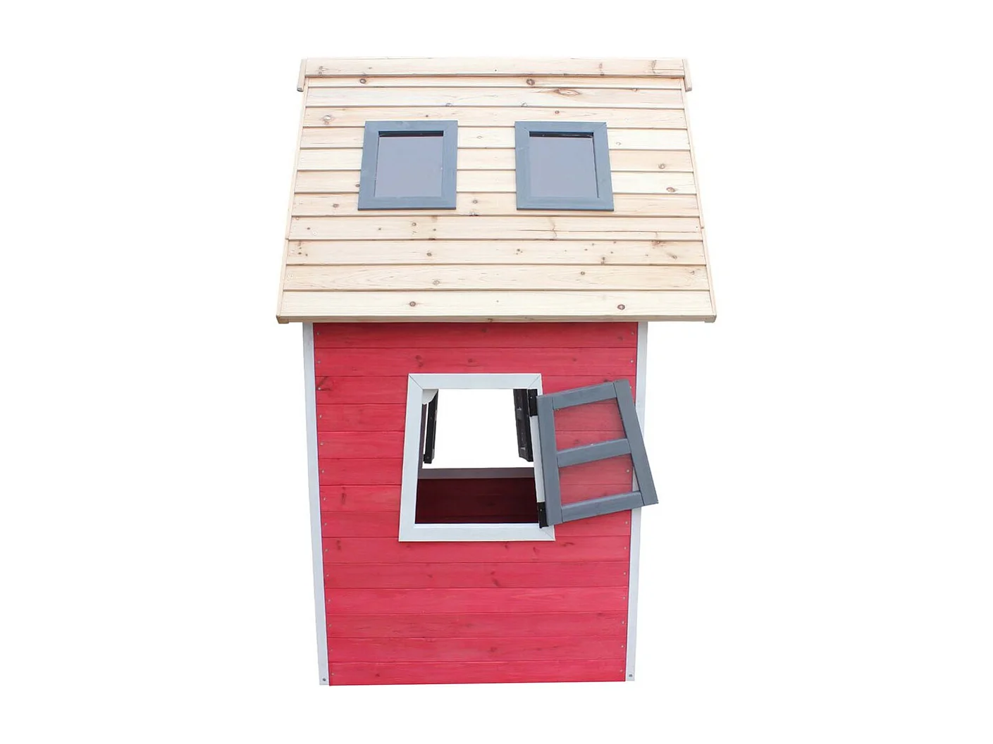 Teatro "Lilou" - 119,5 x 156 x 102 cm - Vermelho/Cinza