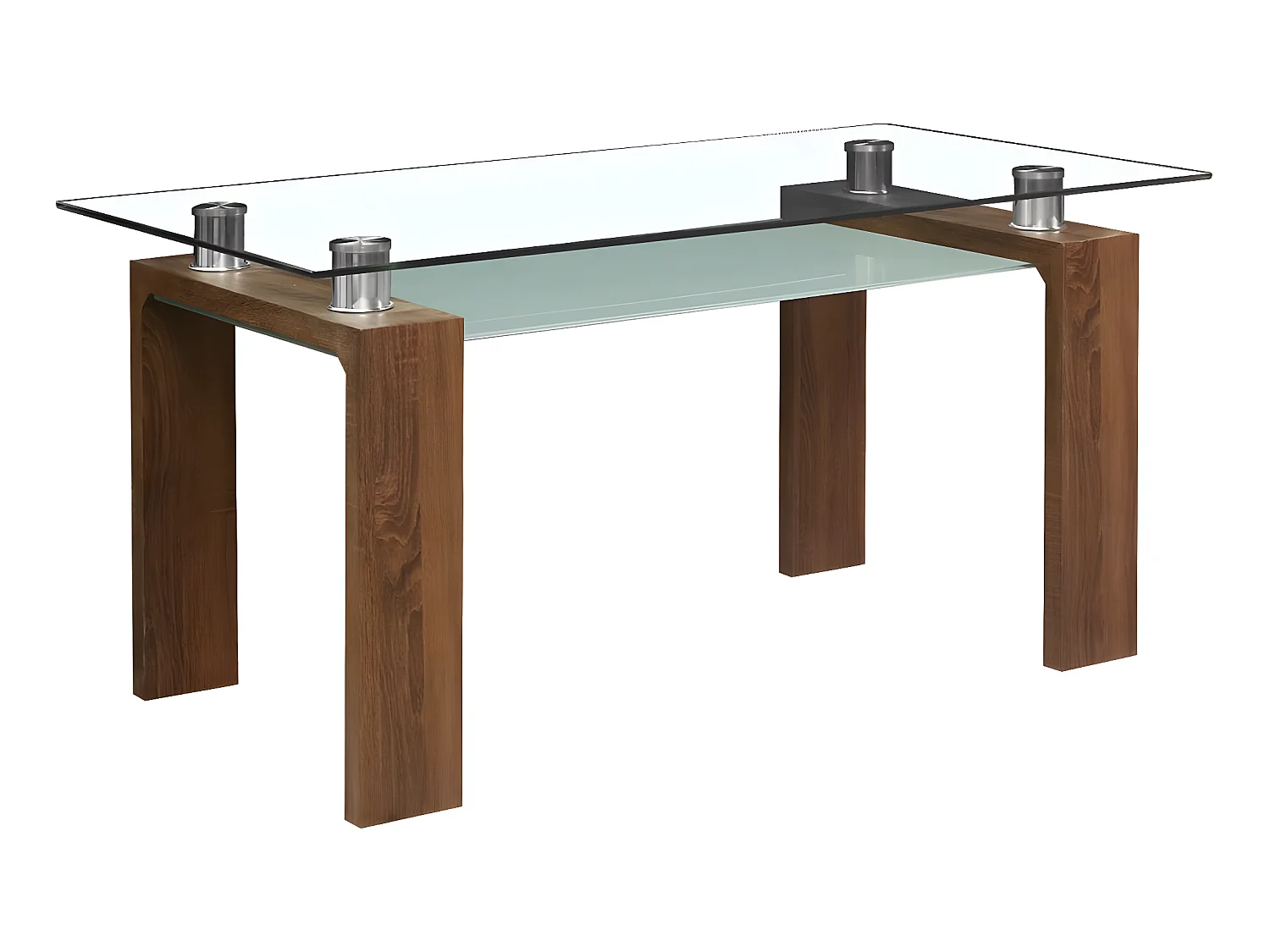 Table repas "Eva" - 150 x 80 x 75 cm - Marron
