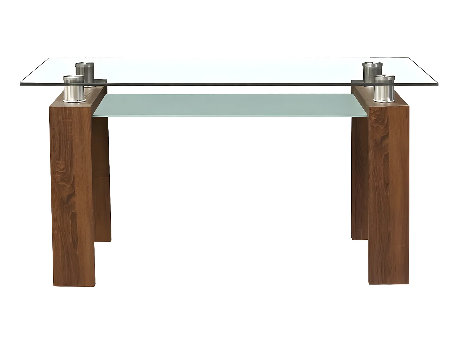 Table repas "Eva" - 150 x 80 x 75 cm - Marron