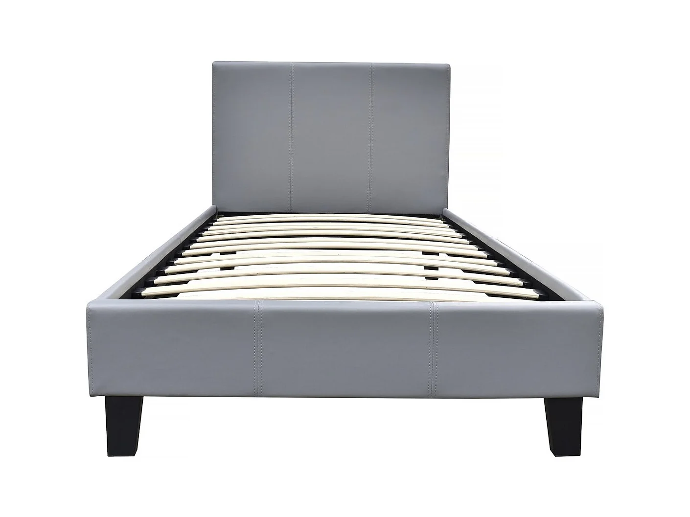 Einzelbett "Lina" - 90 x 190 cm - Hellgrau