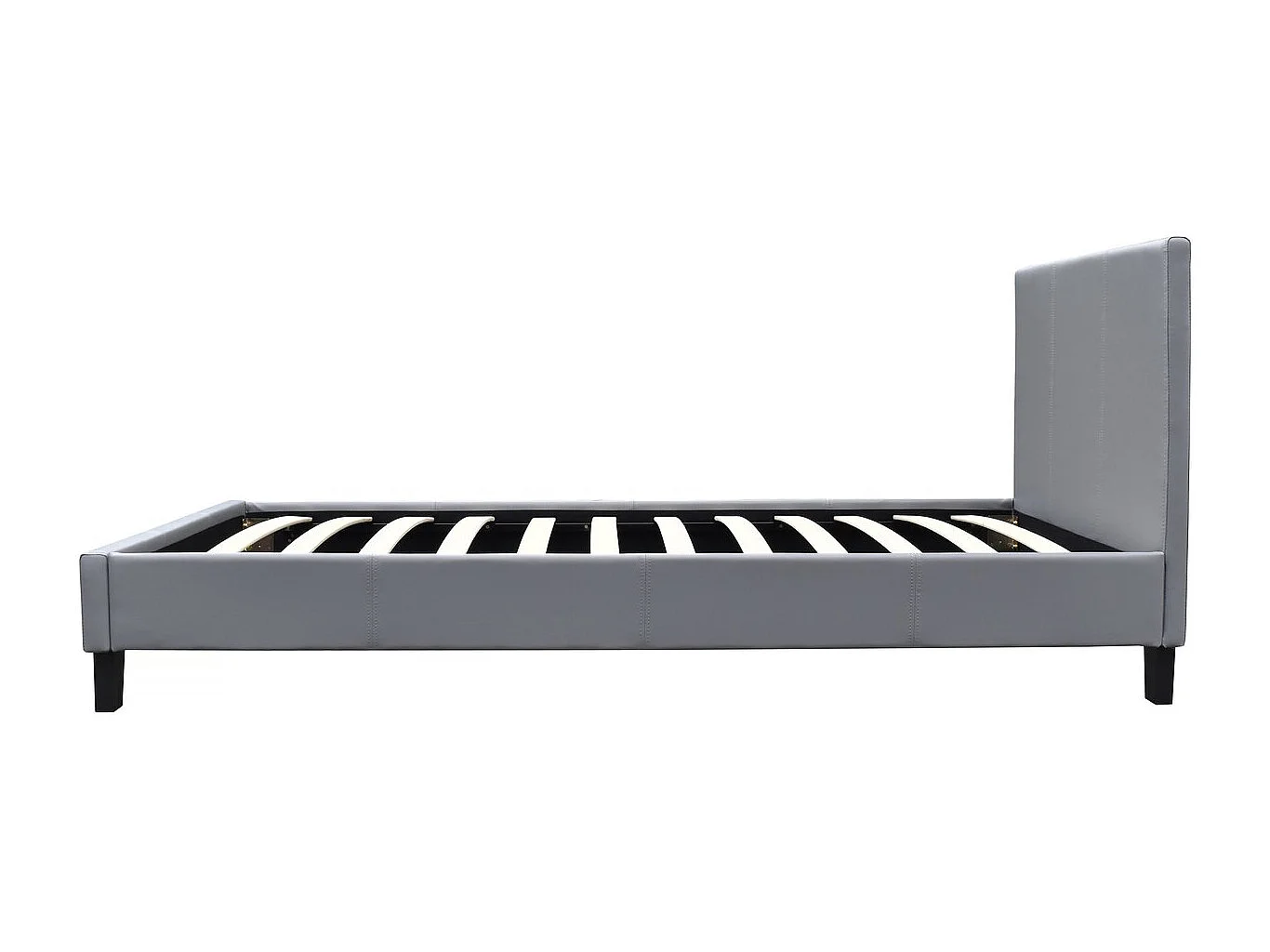 Lit "Lina" - 90 x 190 cm - Gris clair