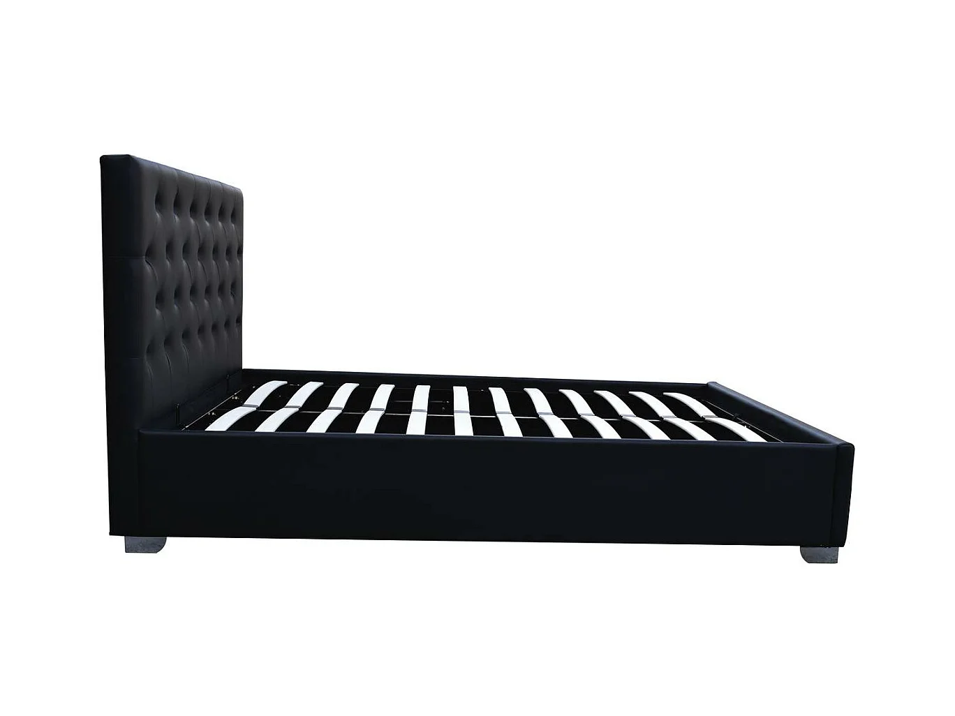 Doppelbett mit Bettkasten "Tino" - 160 x 200 cm - Schwarz